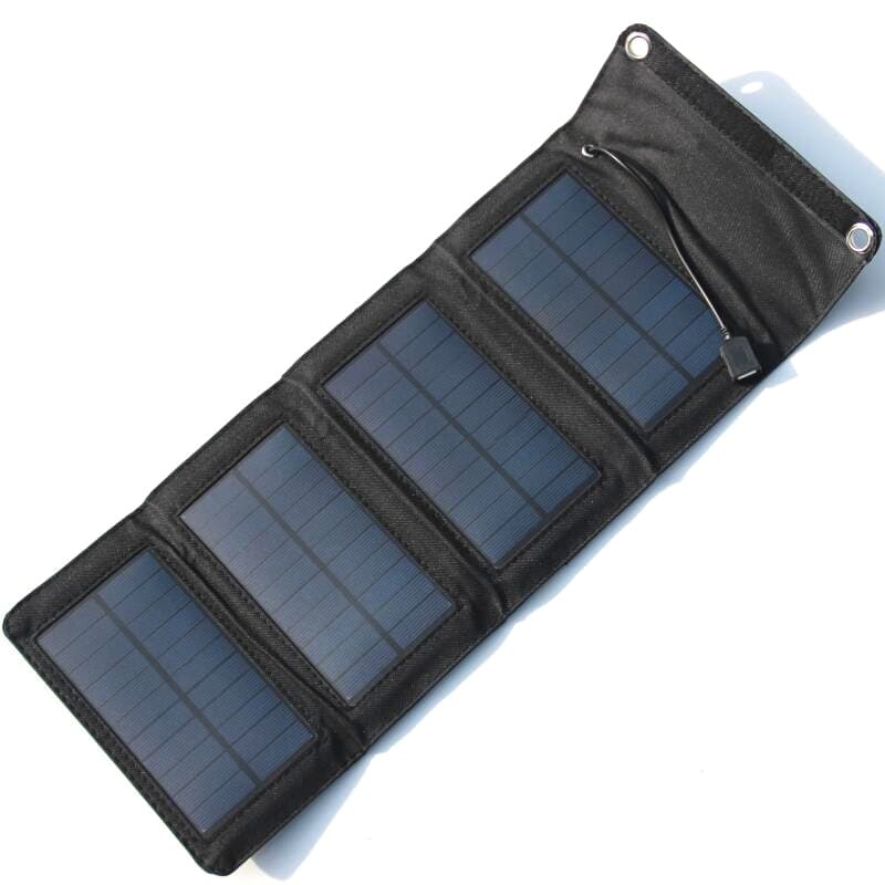 Portable 7W Solar Charger, Power Bank, Mobile Phone Charger, Solar Folding Bag