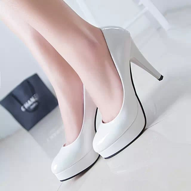 2025 Spring and Autumn New Women's High Heels Single Shoes PU Leather Table Heels Stiletto Heels Professional OL Work Shoes Wedding Shoes