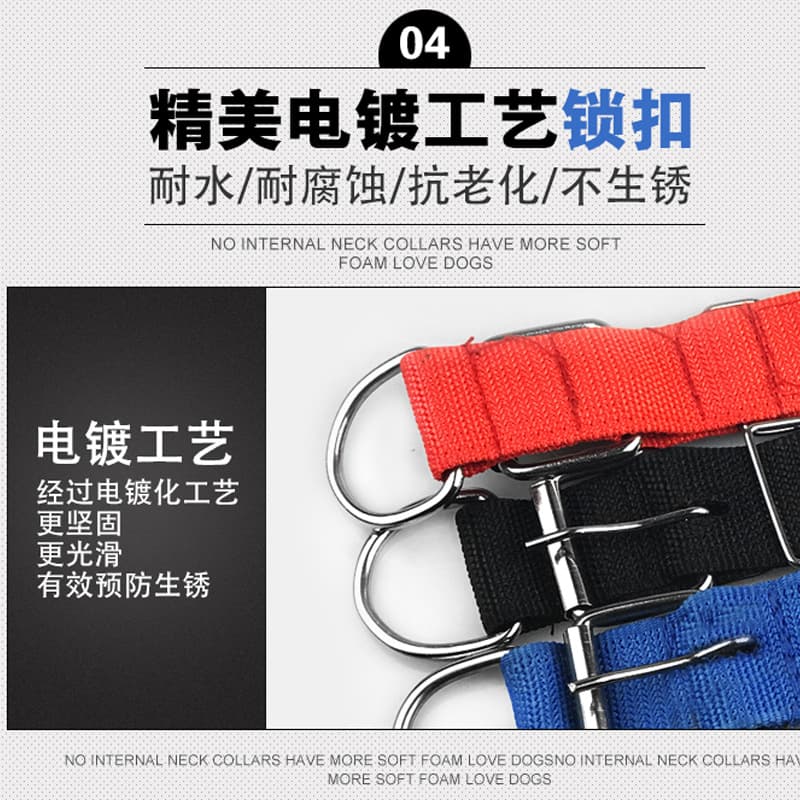 Wholesale Dog Collar with Soft Leather Lining, Polypropylene Neck Strap, Pet Foam Dog Neck Brace, Comfortable and Breathable