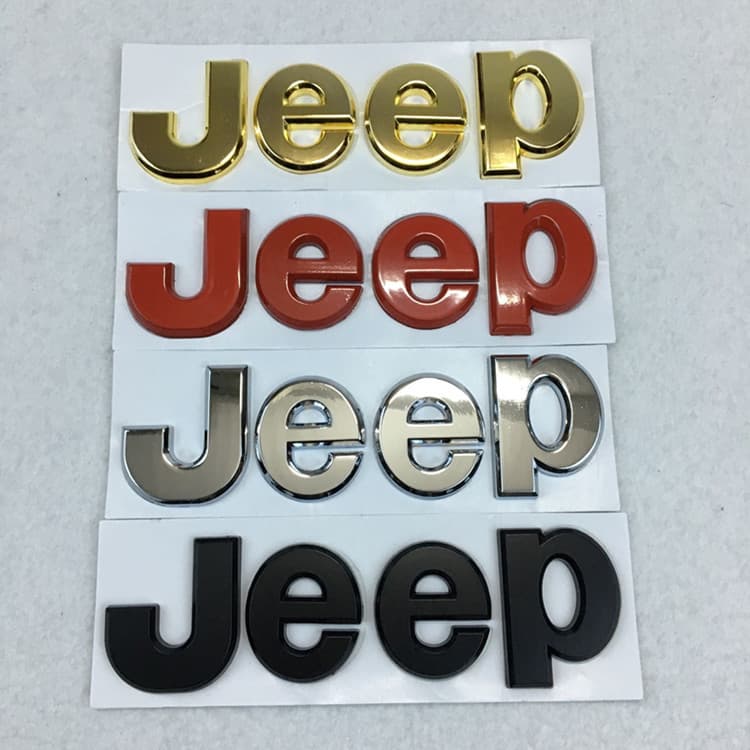 Suitable for JEEP Metal JEEP Car Stickers Grand Cherokee Wrangler Compass Free Customer Front and Rear Logo