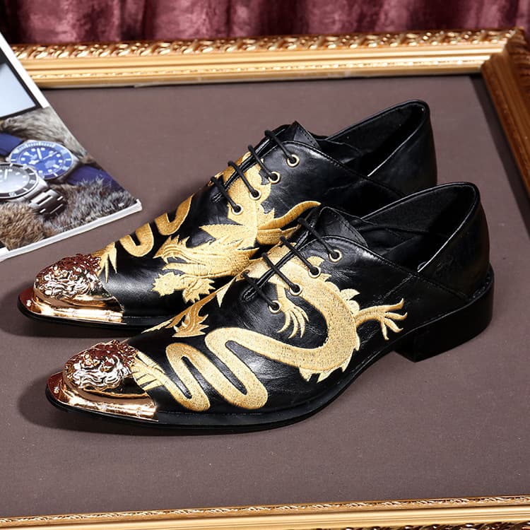 Autumn men's shoes British business casual leather shoes men's inner heightening Korean version personalized nightclub hairstylist pointed toe wedding shoes trend
