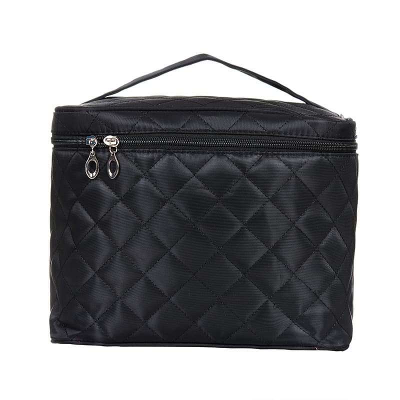 In-Stock Wholesale Women's Nylon Cosmetic Bag Portable Makeup Organizer Waterproof Travel Toiletry Bag with Logo