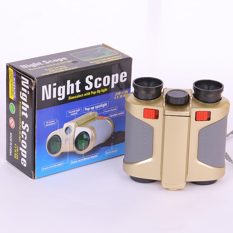 Children's Toy with Light Night Vision Green/Red Film Binoculars Birthday Holiday Gift Wholesale JYW-1226
