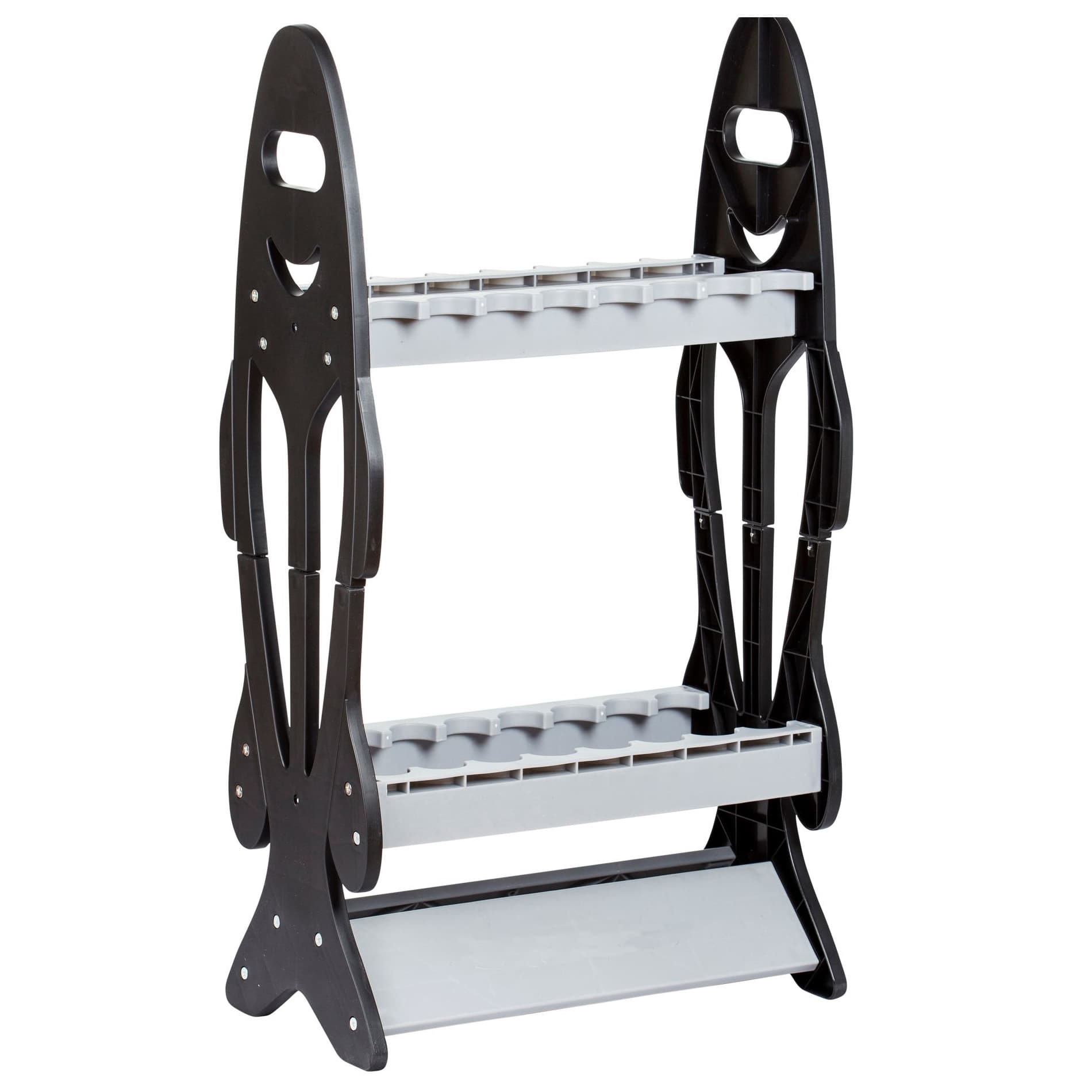 Fishing Rod Rack Plastic Display Stand For Fishing Gear Exhibition Pole Holder