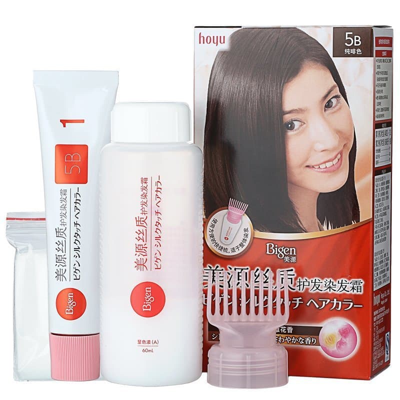 Japan Meiyuan Pure Silk Hair Care Natural Hair Coloring Cream Plant Hair Dye Hair Coloring Cream Cover White Hair Color Natural Black