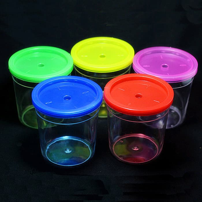 Factory plastic small fish tank color cover Douyu cup jellyfish Cup aquarium mini fish tank plastic fish