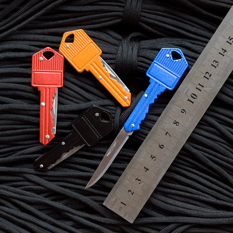 Folding Knife Outdoor Self-Defense Knife Multi-Function Key Knife Field Survival Folding Knife Mini Swiss Army Knife