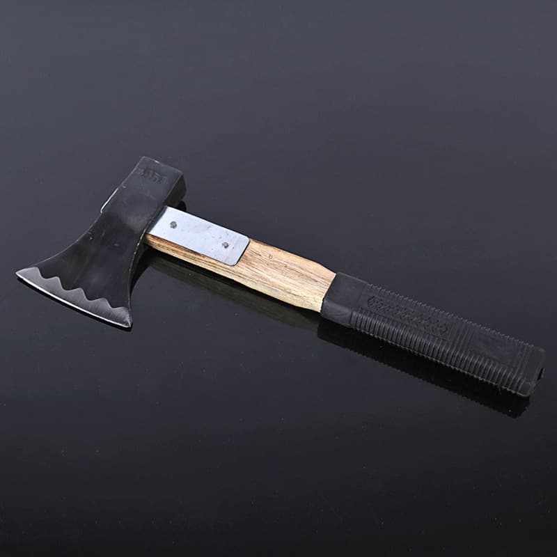 Reinforced Wood Splitting Axe for Home Firefighting, Non-Slip Sharp Wood Handle Axe for Woodworking, Outdoor Camping, and Gardening