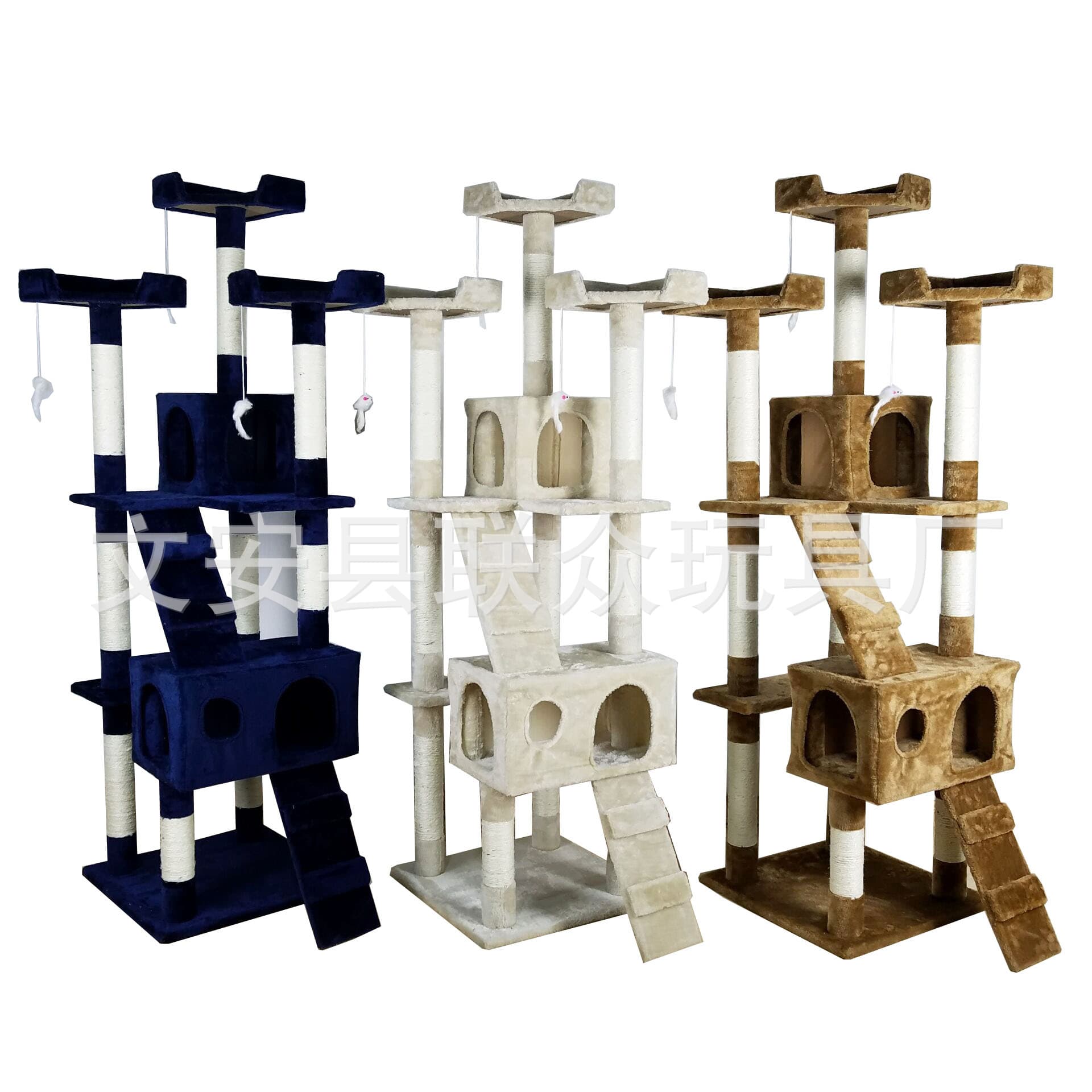 Wholesale Multi-Layer Large Cat Climbing Frame Factory Cat Toys Large Cat House Cat Scratching Board Cat Jumping Platform Wooden Cat Climbing Frame