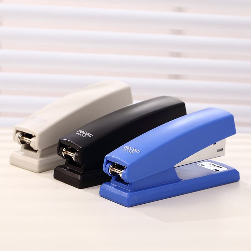 Deli Stapler 0425, Student 12# Stapler, Effortless Binding Machine, Colorful, Can Staple 20 Sheets, Office Use
