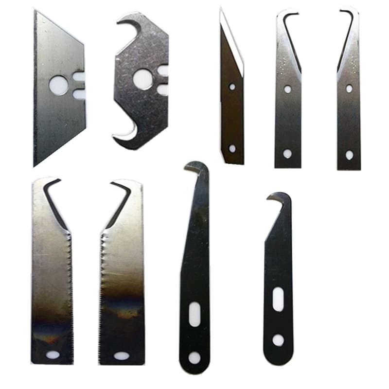 Factory direct sales sharp edge trimming knife, hook blades high carbon steel hook knife, curved blades, double-sided blade, single-sided blade.