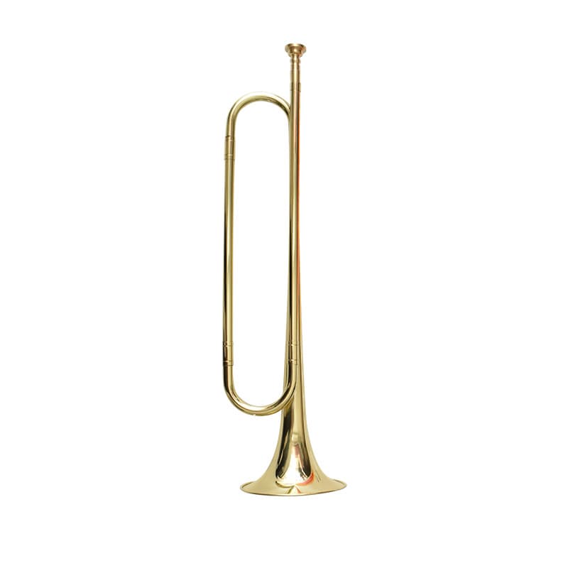 Cavallaro Youth Trumpet Band Drum Corps Student Instrument Specifications B Flat Key Gold Painted Surface Music Instrument
