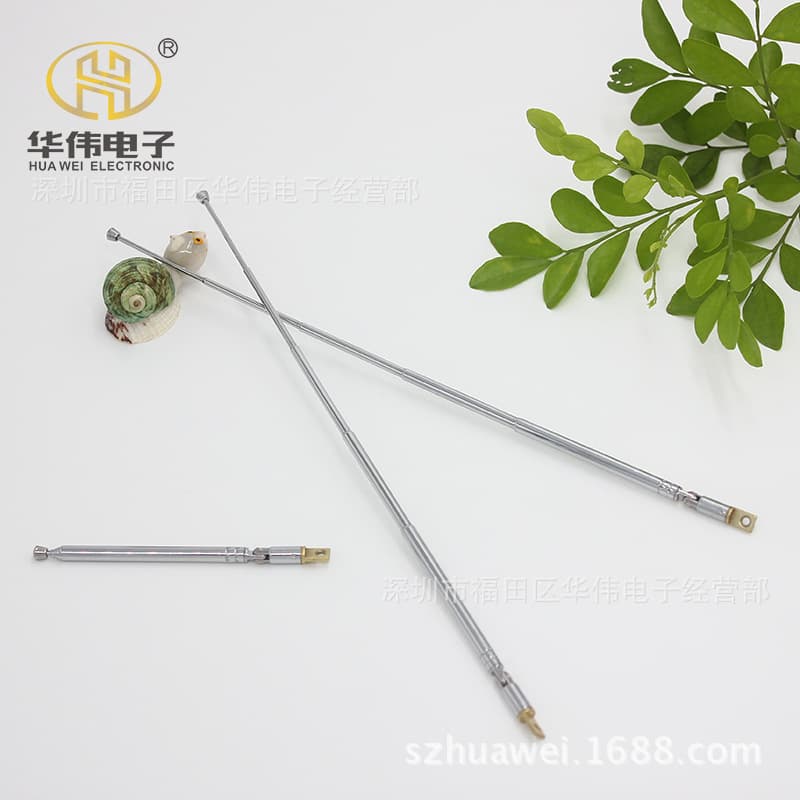 Retractable Telescopic Antenna 5261-5 Sections Omnidirectional Head 5 Sections Retractable Omnidirectional Communication Antenna