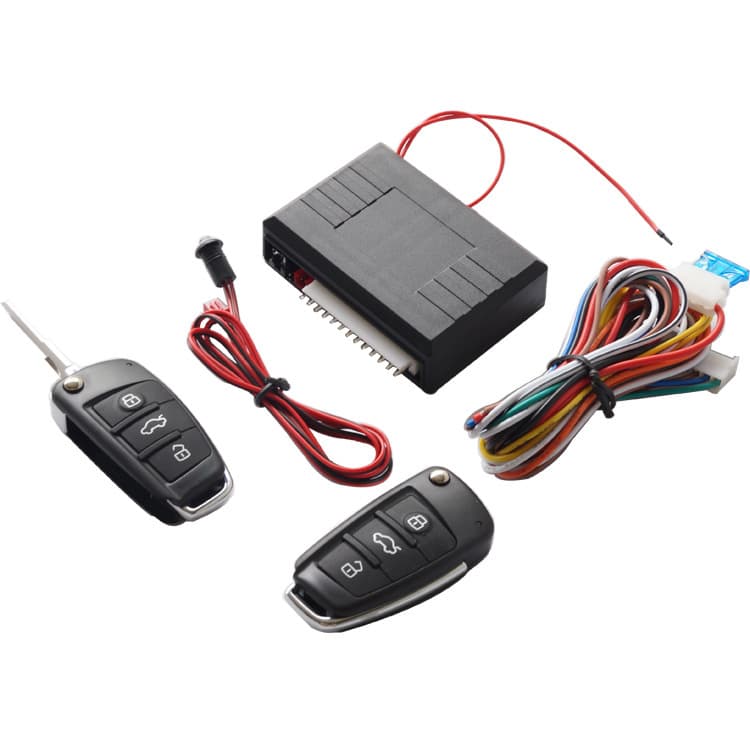 Keyless Entry 12V Car Remote Central Lock Keyless Entry System with Key Blank Central Door Lock