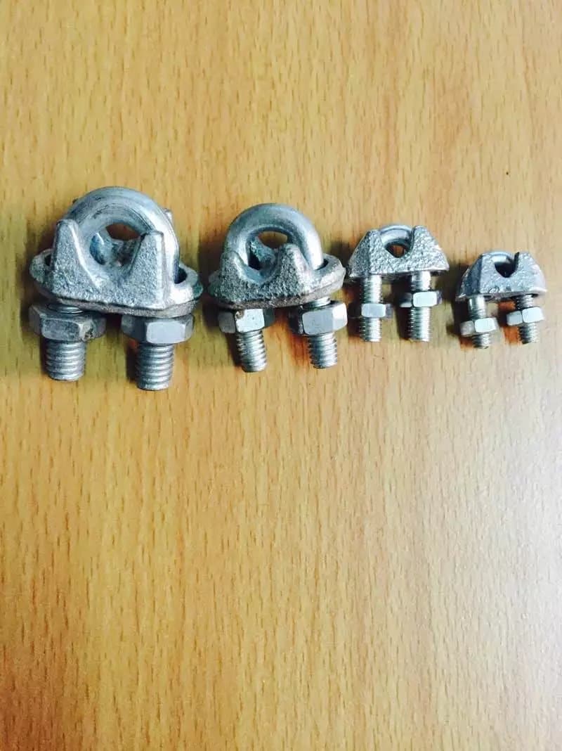Wire Rope Tie Head Wire Rope Clamp Head U-Type Clip Clip Compatible with Galvanized Wire Rope