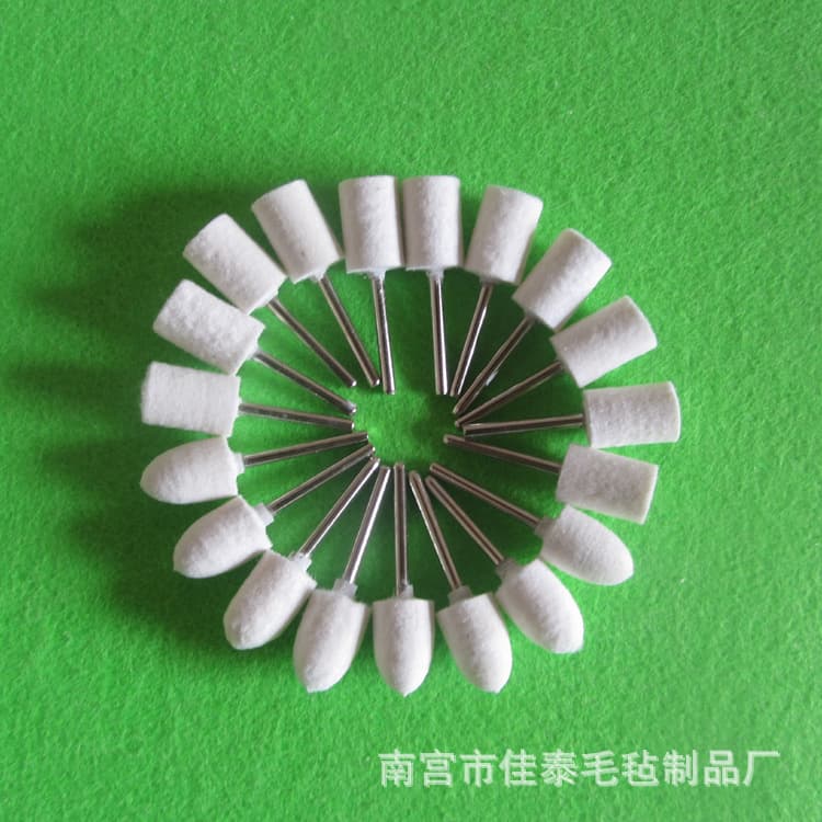 Wool Felt Grinding Head with Handle, Electric Grinding Head, Polishing Head, Ceramic Grinding Head, Ceramic Polishing Head, Wool Wheel