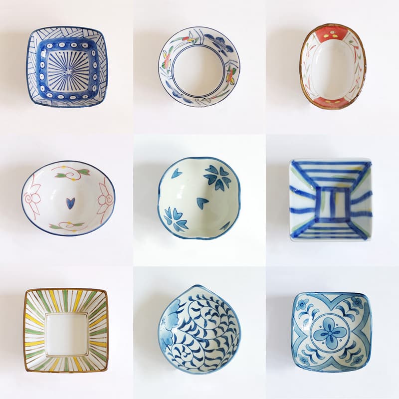 Xitian Muyu Irregular Bowl Japanese Ceramic Dipping Sauce Bowl Small Bowl for Home Use Soy Sauce Dish Irregular Design