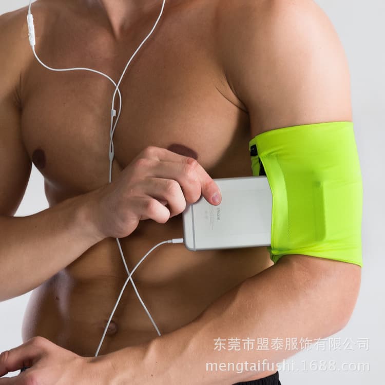 Running Armband Phone Holder, Sports Arm Pouch with Coin and Key Storage, Unisex Fitness Arm Strap and Wrist Pack