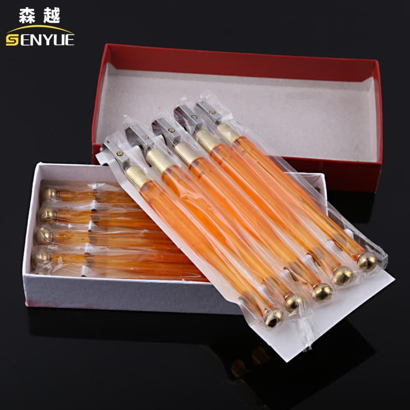 Factory Direct Roller Glass Cutter Alloy Metal Pen Handle Diamond Glass Cutter Glass Cutting Tool Wholesale