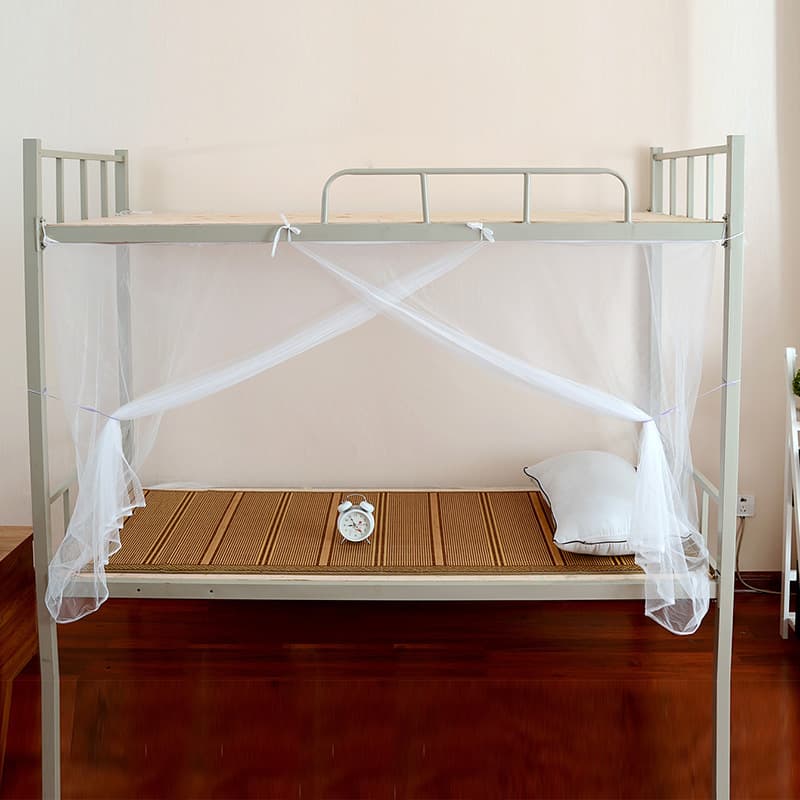 Dormitory Bunk Bed Mosquito Net Single Student No Installation Dustproof Square Top Zipper Old Style Large Mosquito Net