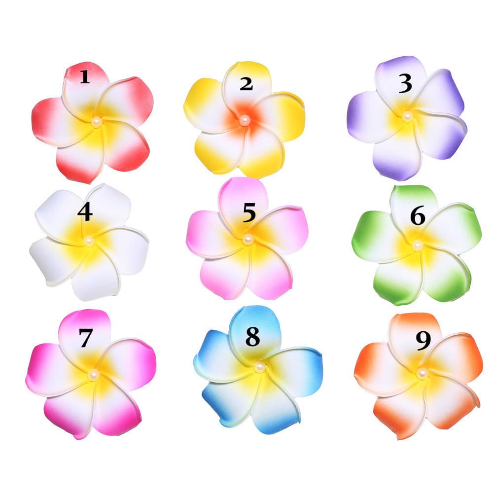 Wholesale Lily Flower Swimwear Travel Hair Flower DIY Hair Accessories Bubble Tea Cuisine Restaurant Decoration Frangipani