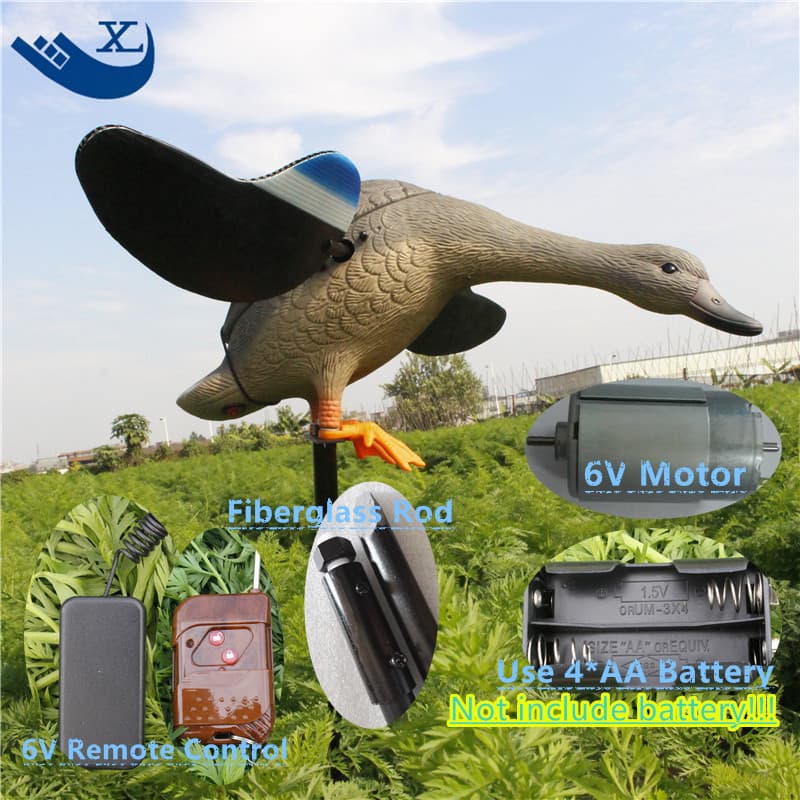 Russia Outdoor Hunting Decoy Electric Flying Duck Plastic Simulation Duck PE Electric Flying Duck Factory Direct