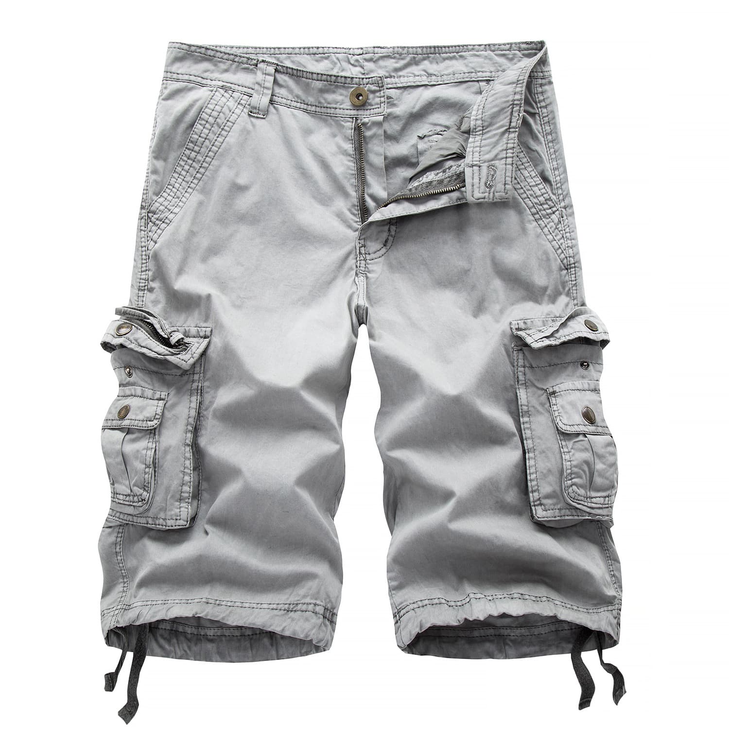 Amazon Exclusive Summer New Men's Plus Size Work Shorts, Casual Beach Pants, Loose 5/10 Length Johnny Pants