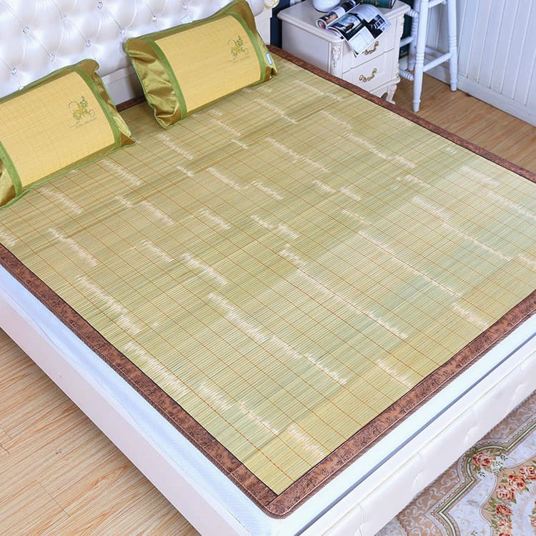 Scraped Large Board Double-Sided Straight Bamboo Mat 1.5m Anji Origin Wholesale Cool Mat 1.5m Street Stall Mat Drop Shipping