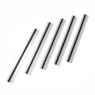 Single Row Straight Pin 2.54mm Pitch 1x40P Single Row Pin Header 40P Standard Single Row Pin Header