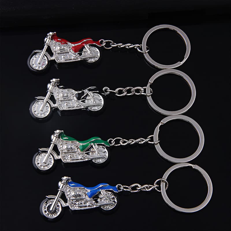 Metal Personalized Motorcycle Keychain Simulation Model Key Ring Drip Oil Harley Motorbike Craft Keychain