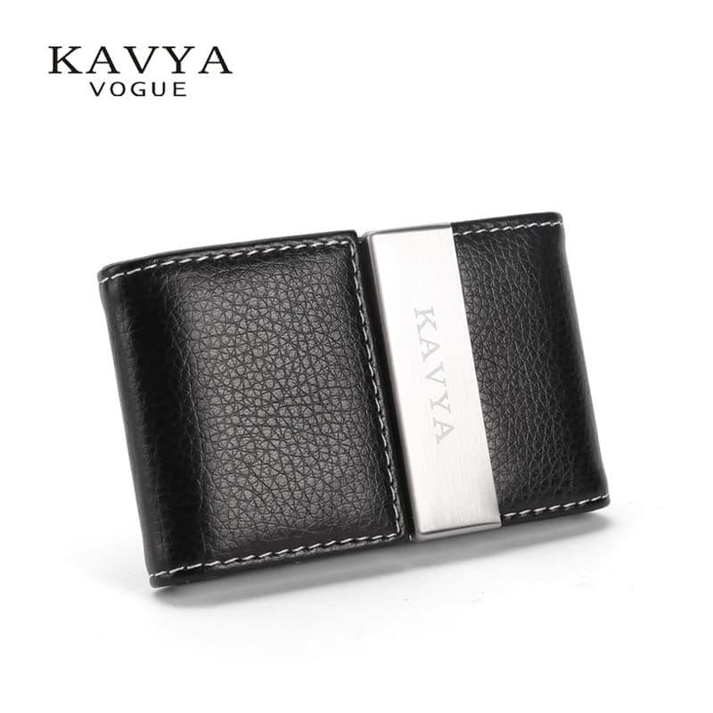 KAVYAVOGUE business card holder men's business card box large capacity fashionable business card box women's logo can be made