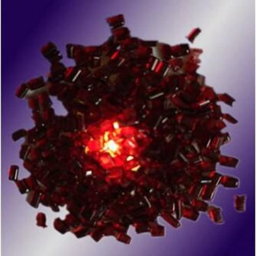 Production of high-gloss PMMA infrared-transmitting modified material with infrared penetration, red light transmission, and UV resistance.