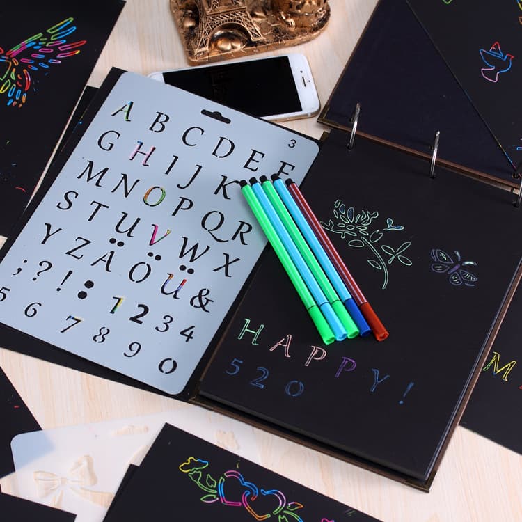 diy photo album theme lace ruler theme lace ruler hand painting hollow template tool scraping template