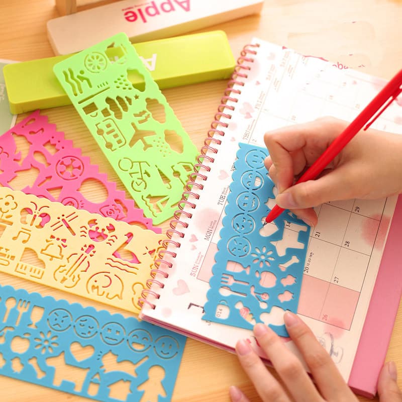 Cartoon Spirograph Drawing Template, Korean Creative Stationery, Learning Supplies for Elementary School Students, Small Gift