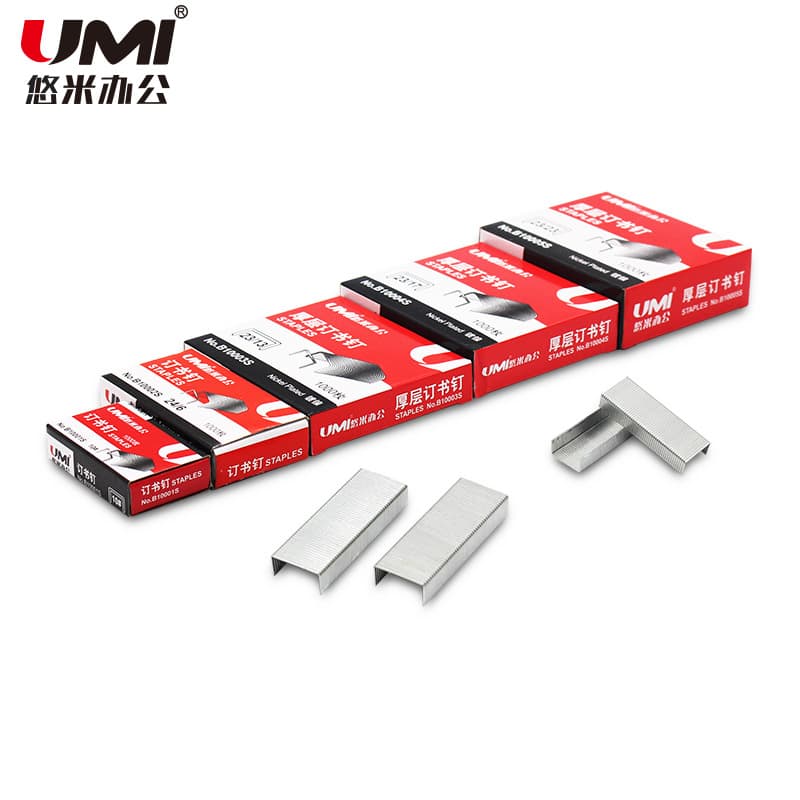 Youmi B10002S 12# Staples 24/6 Financial Binding Staples 1000-Pack/Box Wholesale