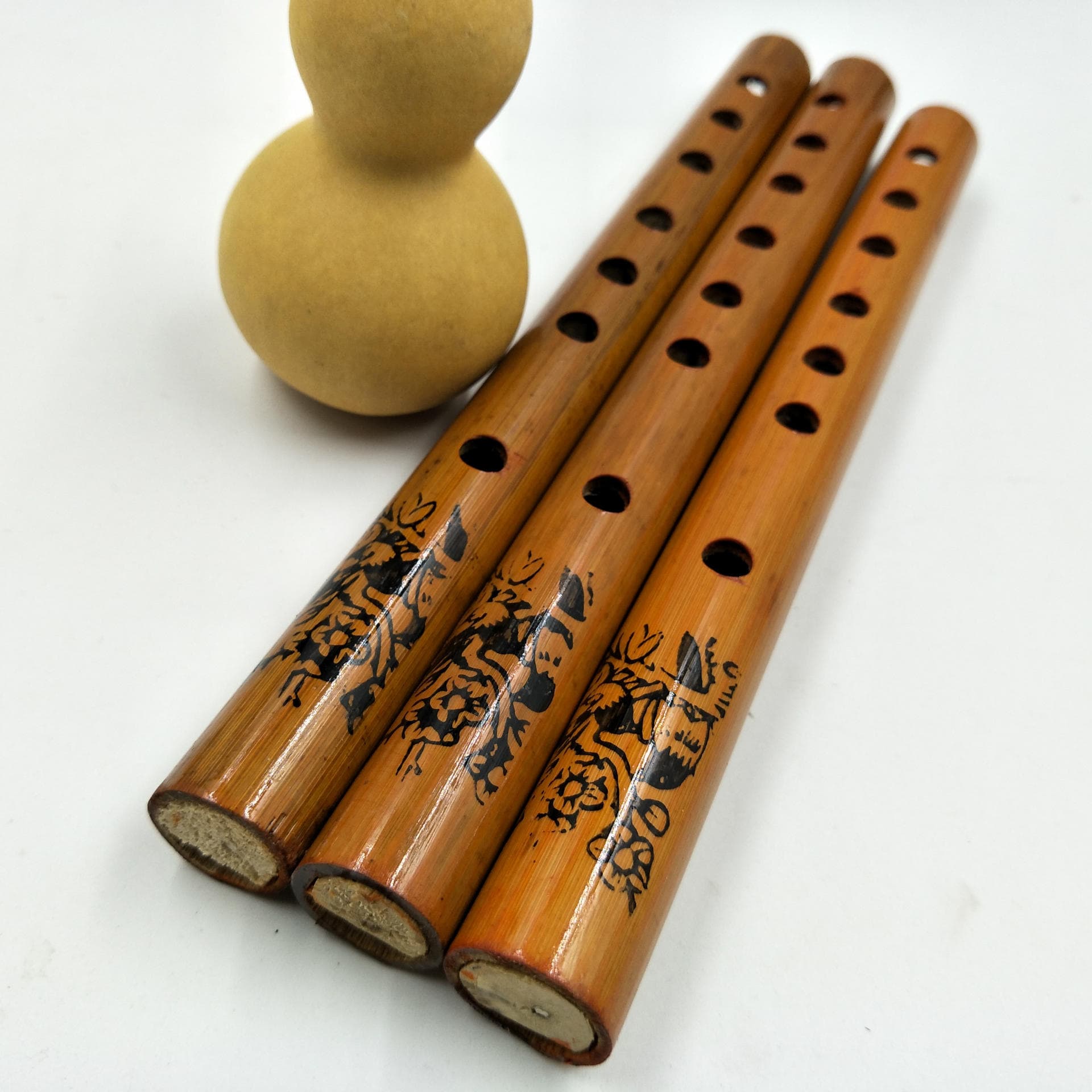 Bamboo Six-hole Student Vertical Flute Approximately 24cm Long Musical Instruments Flute Ocarina