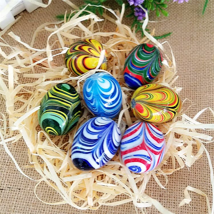 [Wholesale Travel Crafts] Colored Egg Stones, Small Mini Rainbow Egg Stones