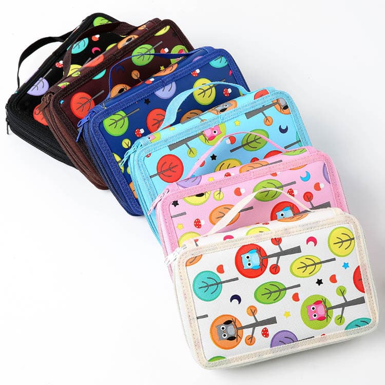 New In-Stock Sketch Pencil Case with Large Capacity for Colored Pencils, Stationery, Art Brushes, and Nail Art Storage, 72 Holes