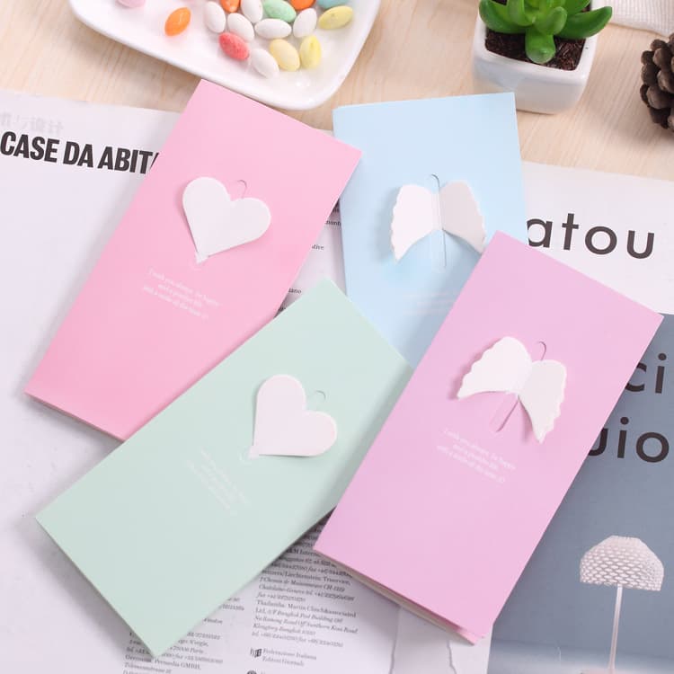 3D Butterfly Knot Hollow Christmas Valentine's Day Greeting Card Gift Card for Florist Shop Unique Modern Simple Design