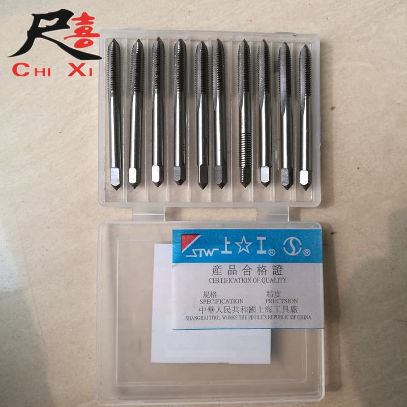 Iron drilling machine taps, sizes M3-M30, bulk wholesale in boxes without splitting.