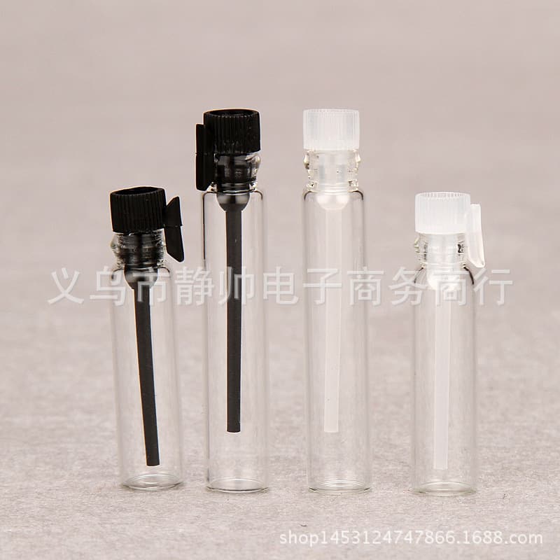 0.5ml 1ml 2ml 3ml Perfume Essential Oil Sample Bottle Small Glass Tube Test Use Bottle Stopper Fragrance Packaging