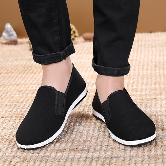 Old Beijing Cloth Shoes Military Cloth Shoes Men's Xiangjin Cowhide Sole Driver Shoes Work Shoes Labor Protection Shoes Black Cloth Upper