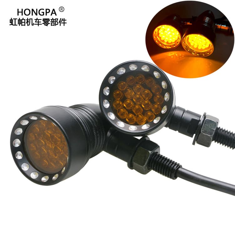 New Retro Motorcycle Turn Signal LED Indicator Light for Yamaha Motorcycle Aluminum Alloy