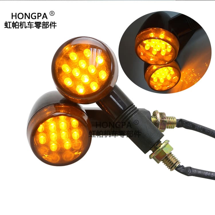 Motorcycle Accessories Harley Cruiser Chopper Modified Retro Turn Signal Aluminum Alloy Indicator Light