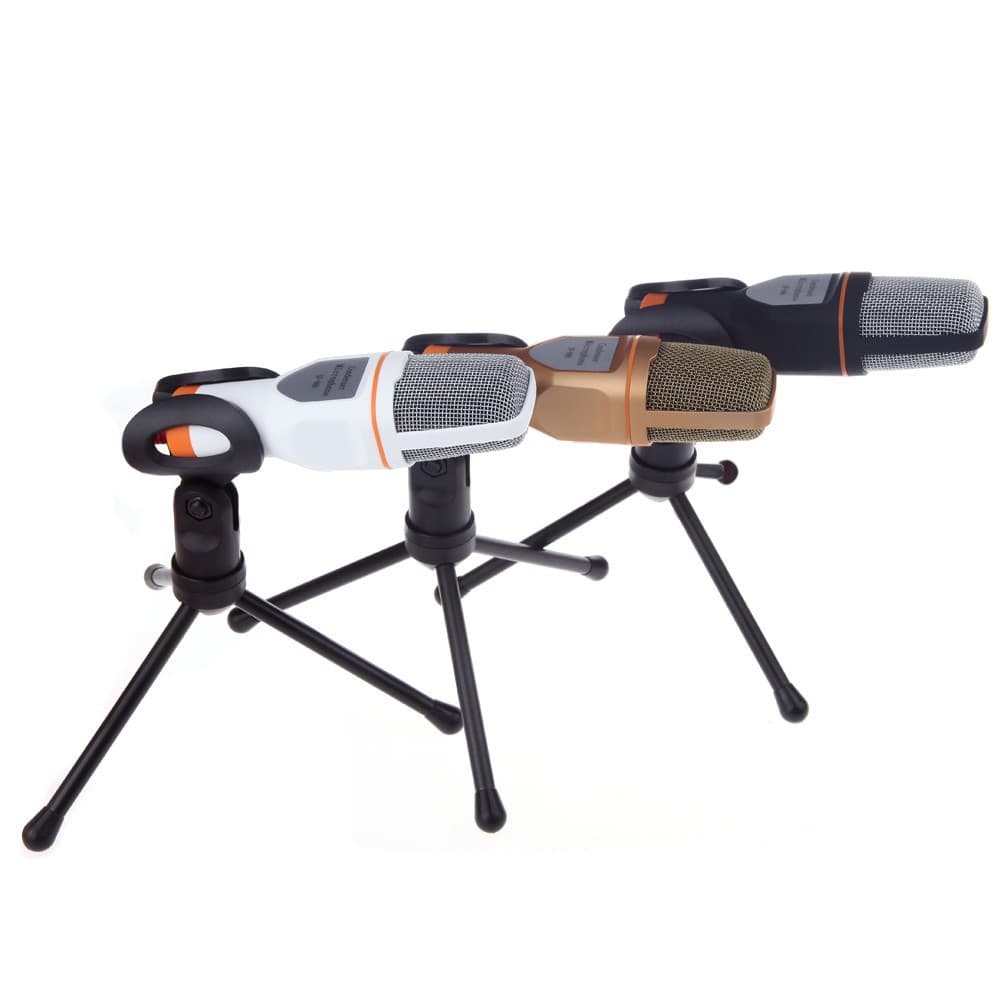 SF-666 Computer Microphone Condenser Microphone Desktop Microphone Stand Mobile Phone Microphone