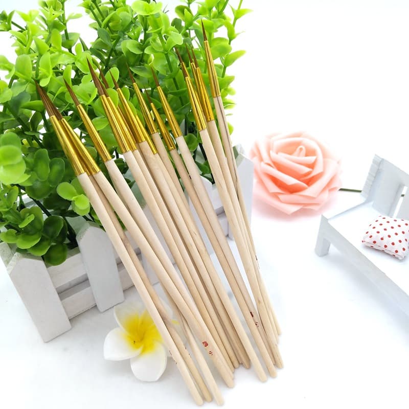 Wolf Hair Brush Large Medium Small Lining Brush Painting Glue Dotting Lining Drawing Brush Factory Supply