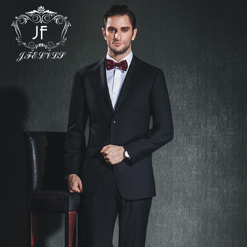 2026 Men's Black Casual Suit Business Wear Wedding Tuxedo Slim Fit Korean Style Factory Wholesale