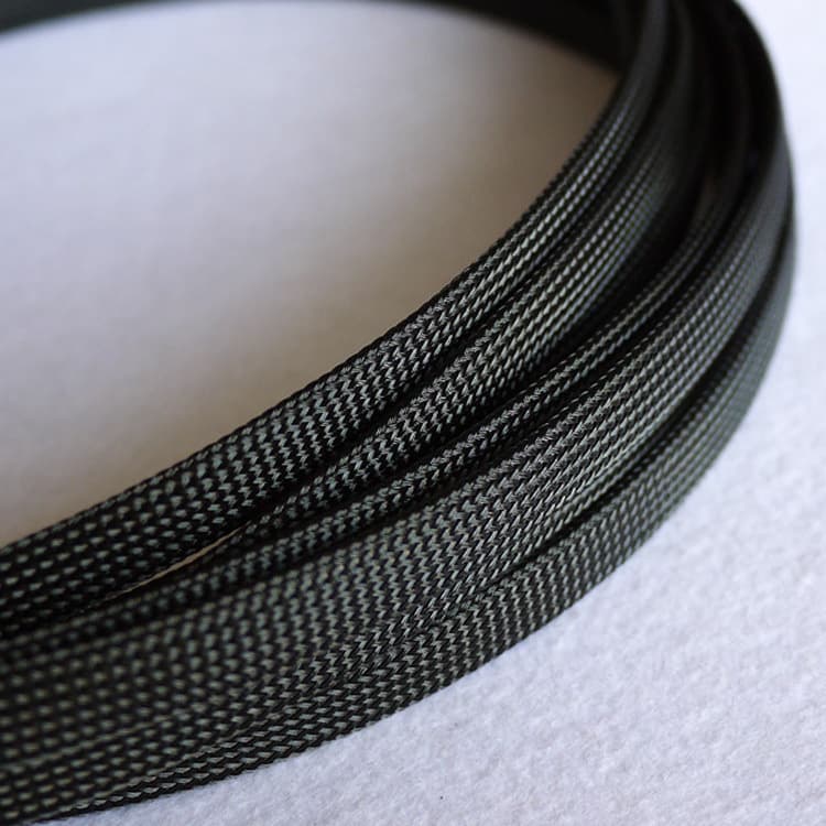 10mm Triple-Braided PET Mesh Sleeve, Nylon Braided Tubing