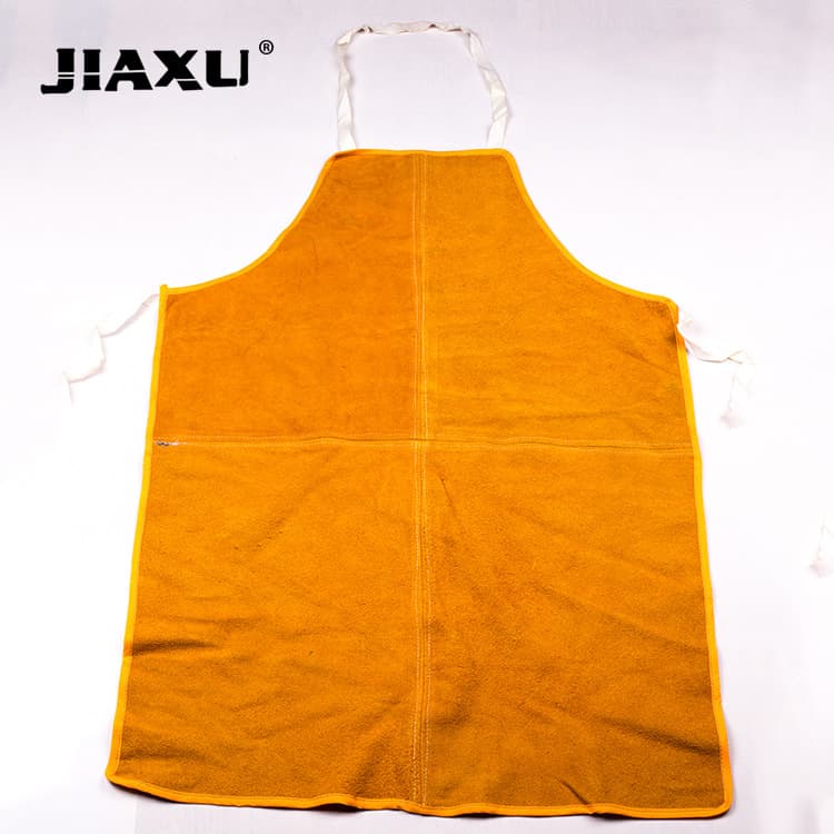 In-Stock Leather Fire-Resistant Anti-Splash Welder's Leather Apron, Fire-Resistant Splash Heat Insulation Welding Leather Apron