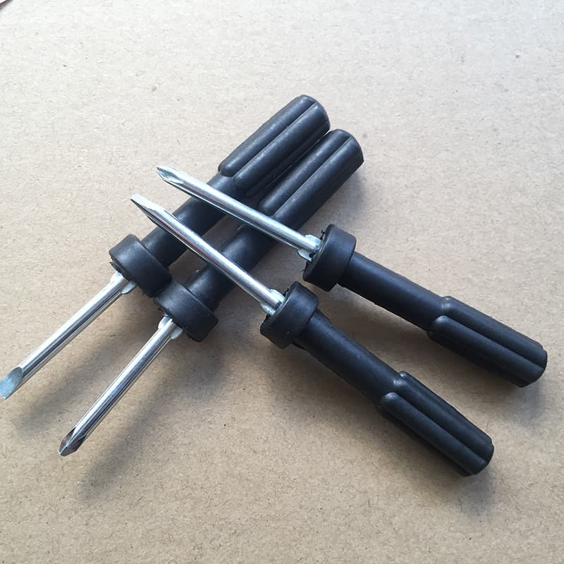 Double-head small round head screwdriver 2-inch dual-purpose screwdriver mini flat-head cross-head screwdriver tool